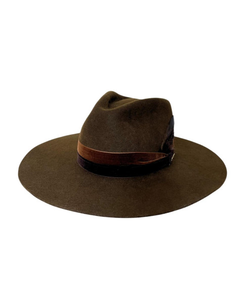 BROWN FELT  | HAT