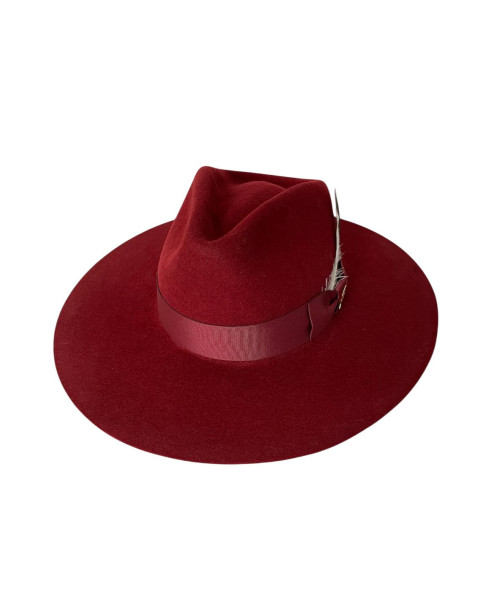 BURGUNDY FELT | HAT