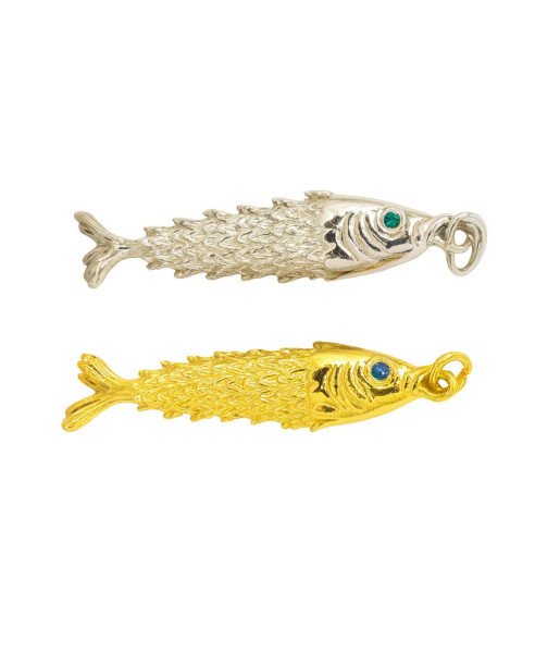 GOLD SILVER FISH | PENDANT