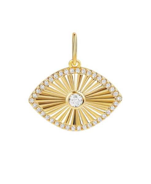 FLUTED EVIL EYE | PENDANT
