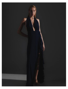 SANTORINI RUFLLES | LONG DRESS