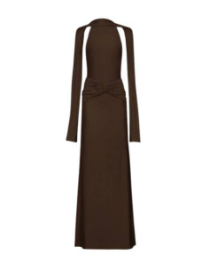 MERLOT COCOA | LONG DRESS