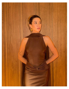MERLOT COCOA | LONG DRESS 2