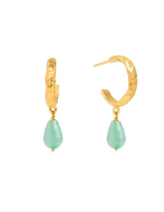 SADIE AQUAMARINE HOOP |...