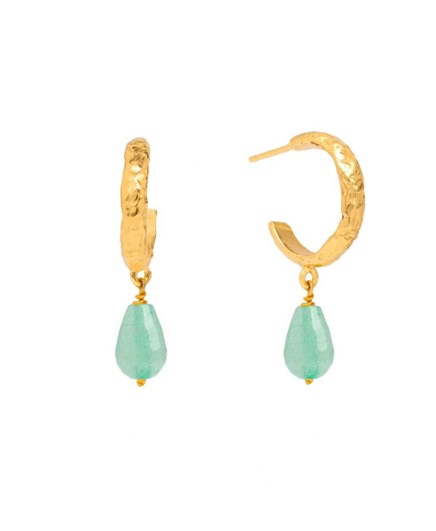 SADIE AQUAMARINE HOOP | EARRINGS