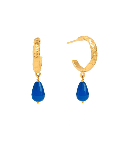 SADIE BLUE HOOP | EARRINGS