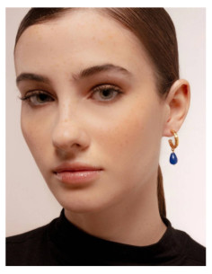 SADIE BLUE HOOP | EARRINGS 2