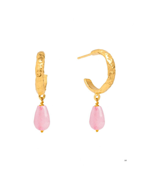 SADIE PINK HOOP | EARRINGS