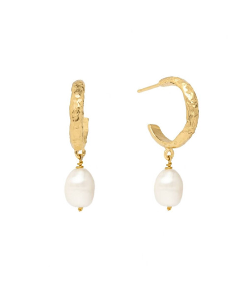 SADIE PEARL HOOP | EARRINGS