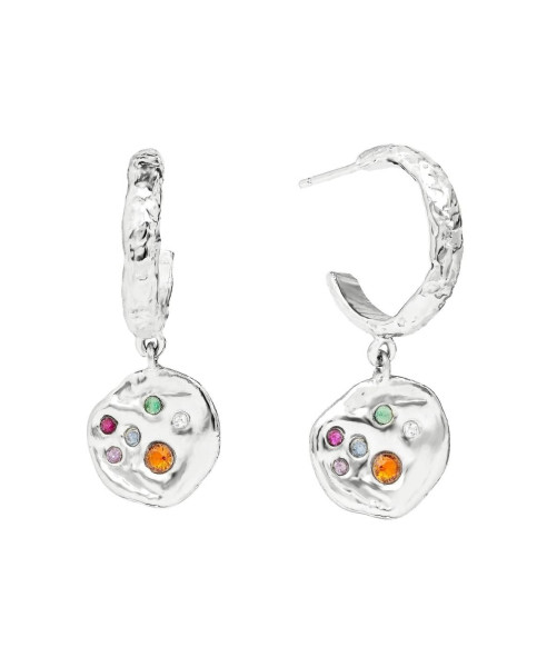 SADIE COIN SILVER HOOP | EARRINGS