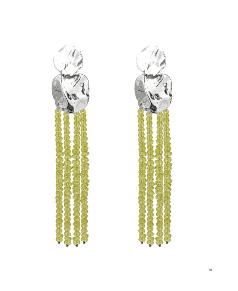 LILIANA GREEN SILVER | EARRINGS