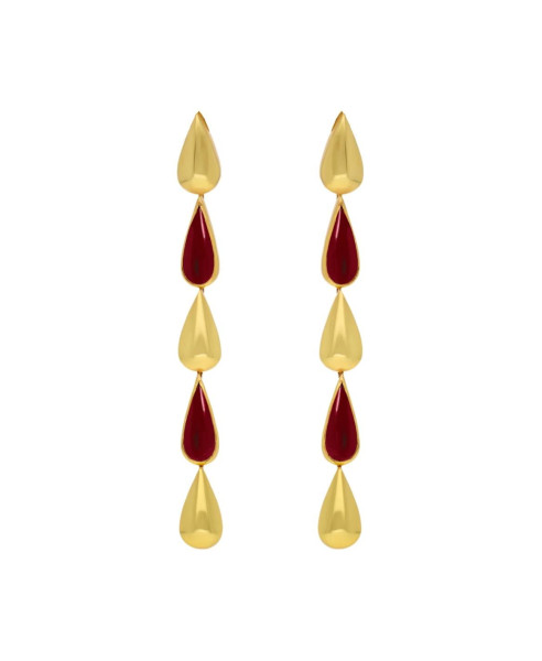 BALANCE GARNET | EARRINGS