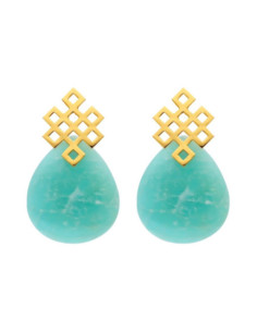 AQUAMARINE ENDLESS KNOT |...