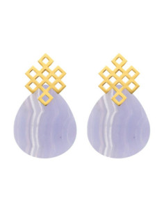 BLUE ENDLESS KNOT | EARRINGS