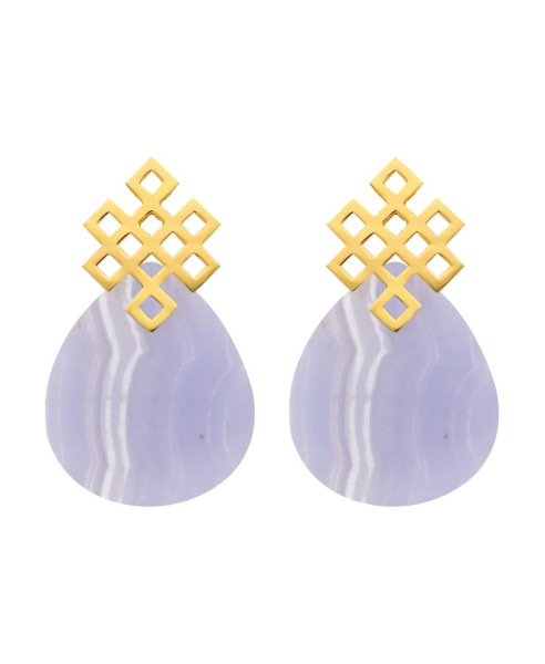 BLUE ENDLESS KNOT | EARRINGS