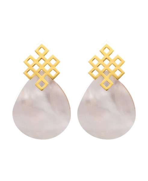 ENDLESS KNOT MOTHER-OF-PEARL | EARRINGS
