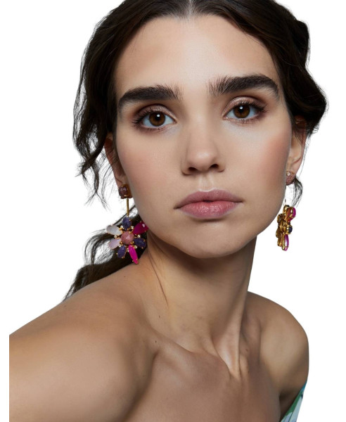 FUCHSIA HIBISCUS | EARRINGS