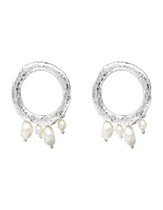 ADARA PEARL SILVER | EARRINGS
