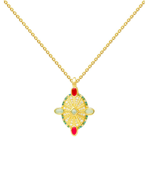 ODEON MULTICOLOR MEDAL | NECKLACE
