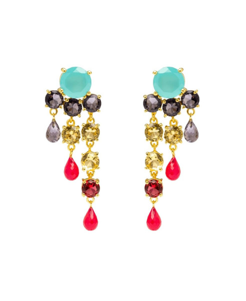 ADORATION PINK AND PURPLE | EARRINGS