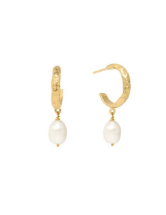 SADIE PEARL HOOP | EARRINGS
