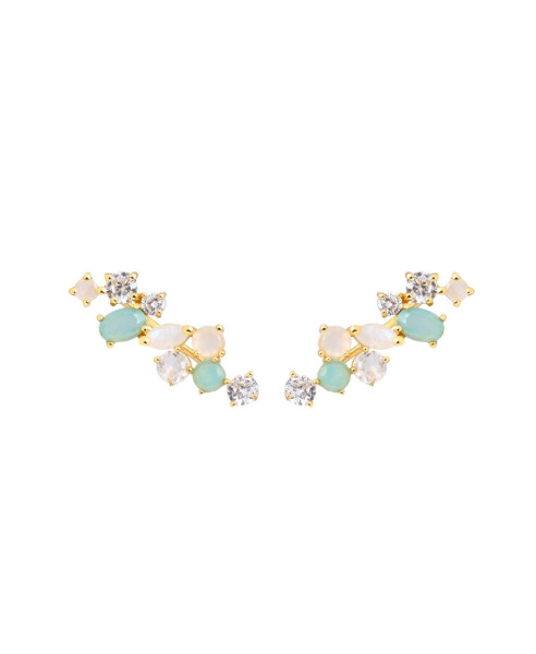 WHITE AND AQUA AINE | EARRINGS
