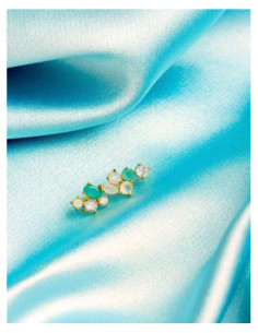 WHITE AND AQUA AINE | EARRINGS 2