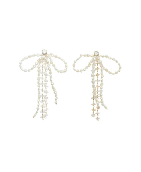 AURORA PEARL BOW | EARRINGS