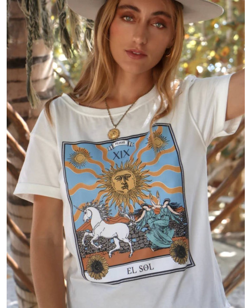 THE SUN WHITE | T-SHIRT