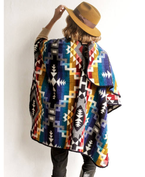 ETHNIC BLUE| PONCHO