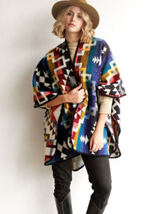 ETHNIC BLUE| PONCHO