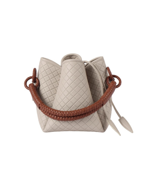 TULIP BUCKET OFF-WHITE & BRANDY | BAG