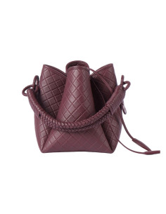 TULIP BUCKET BURGUNDY | BAG