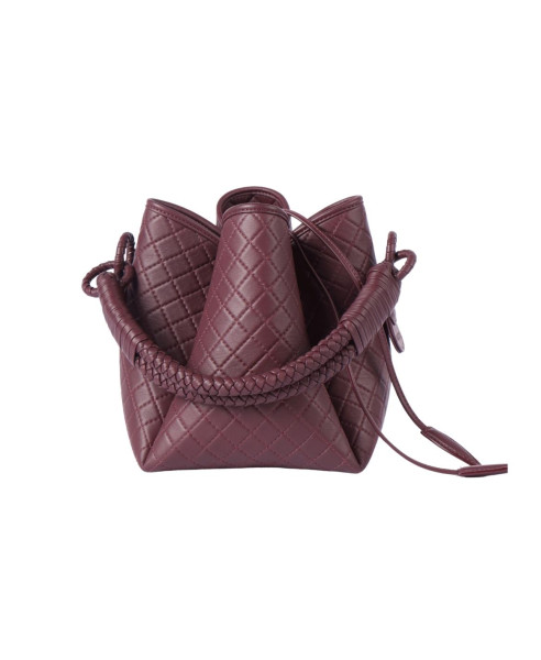 TULIP BUCKET BURGUNDY | BAG