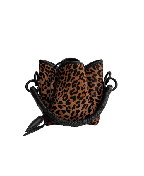 TULIP BUCKET MINI LEOPARD | BAG