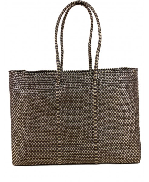 TOTE BROWN & GOLD | BAG